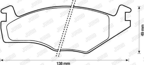 Jurid 571848D - Kit de plaquettes de frein, frein à disque cwaw.fr