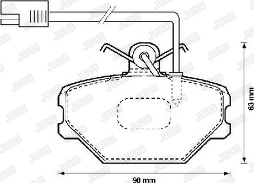 Jurid 571869J - Kit de plaquettes de frein, frein à disque cwaw.fr