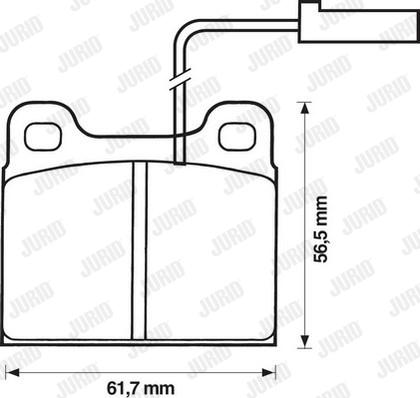 Jurid 571860J - Kit de plaquettes de frein, frein à disque cwaw.fr