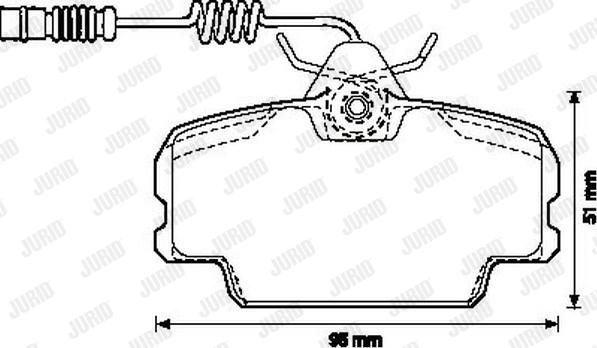 Jurid 571868J - Kit de plaquettes de frein, frein à disque cwaw.fr