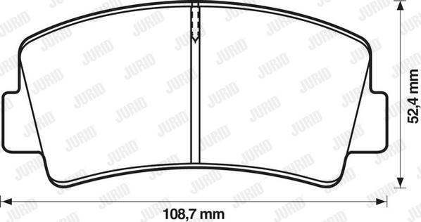 Jurid 571809J - Kit de plaquettes de frein, frein à disque cwaw.fr