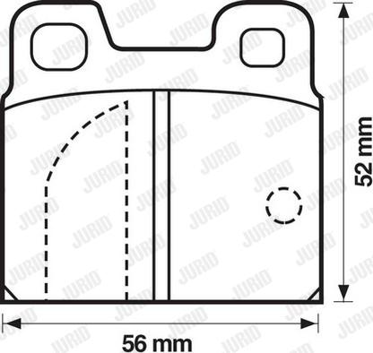 Jurid 571804J - Kit de plaquettes de frein, frein à disque cwaw.fr