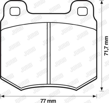 Jurid 571805J - Kit de plaquettes de frein, frein à disque cwaw.fr