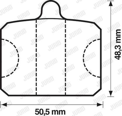 Jurid 571816J - Kit de plaquettes de frein, frein à disque cwaw.fr