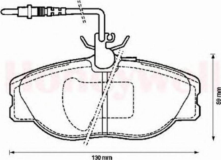 Jurid 571838JAS - Kit de plaquettes de frein, frein à disque cwaw.fr