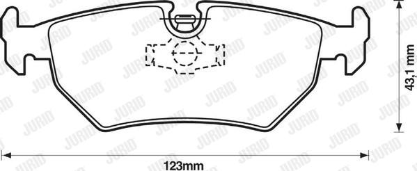 Jurid 571837J - Kit de plaquettes de frein, frein à disque cwaw.fr