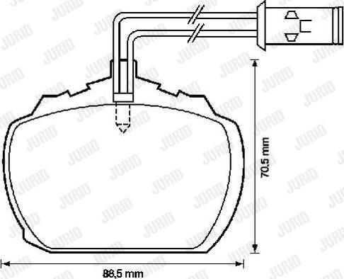 Jurid 571820J - Kit de plaquettes de frein, frein à disque cwaw.fr