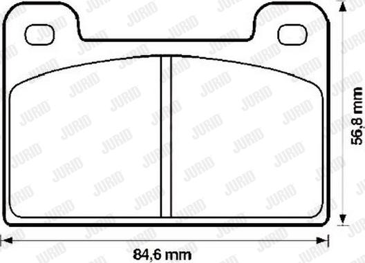 Jurid 571823J - Kit de plaquettes de frein, frein à disque cwaw.fr