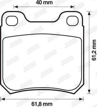 Jurid 571390J - Kit de plaquettes de frein, frein à disque cwaw.fr