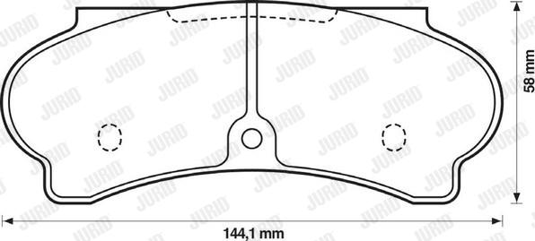 Jurid 571340J - Kit de plaquettes de frein, frein à disque cwaw.fr