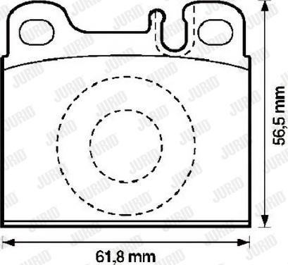 Jurid 571342J - Kit de plaquettes de frein, frein à disque cwaw.fr