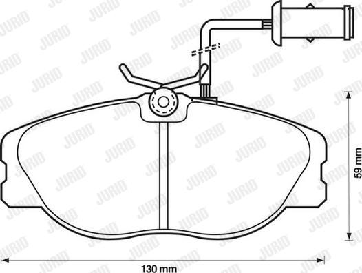 Jurid 571365J - Kit de plaquettes de frein, frein à disque cwaw.fr