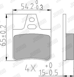 Jurid 571363J - Kit de plaquettes de frein, frein à disque cwaw.fr