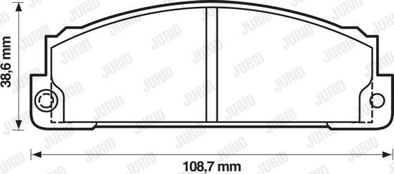 Jurid 571362D - Kit de plaquettes de frein, frein à disque cwaw.fr