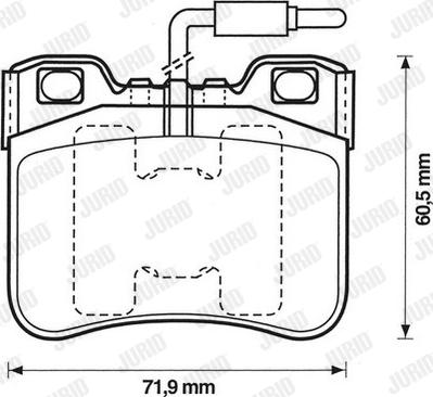 Jurid 571367D - Kit de plaquettes de frein, frein à disque cwaw.fr