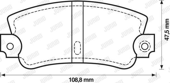 Jurid 571301J - Kit de plaquettes de frein, frein à disque cwaw.fr