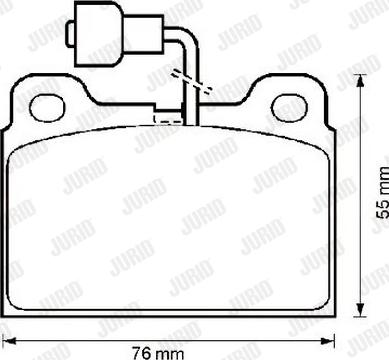 Jurid 571303J - Kit de plaquettes de frein, frein à disque cwaw.fr