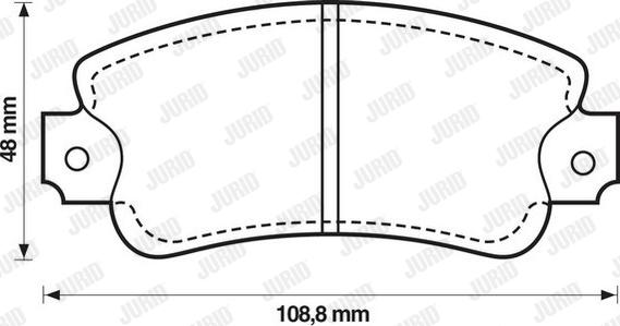 Jurid 571307J - Kit de plaquettes de frein, frein à disque cwaw.fr