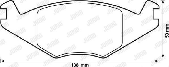 Jurid 571315D - Kit de plaquettes de frein, frein à disque cwaw.fr