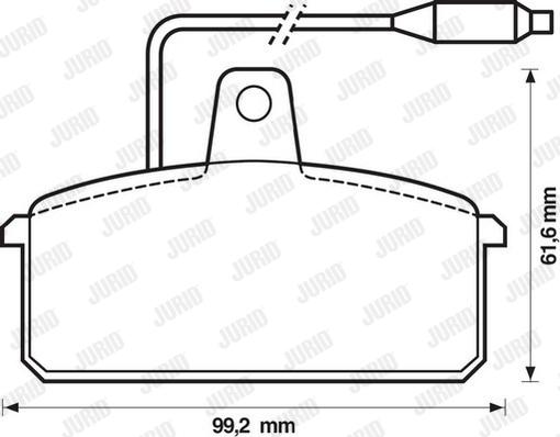 Jurid 571318J - Kit de plaquettes de frein, frein à disque cwaw.fr