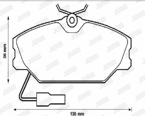 Jurid 571313J - Kit de plaquettes de frein, frein à disque cwaw.fr