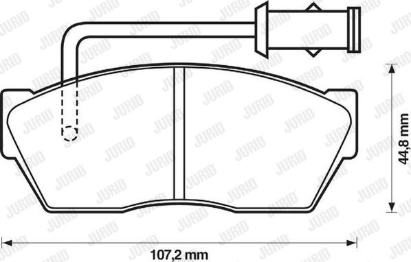 Jurid 571386J - Kit de plaquettes de frein, frein à disque cwaw.fr