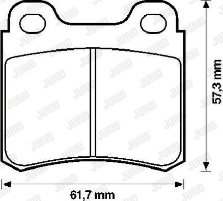 Jurid 571388J - Kit de plaquettes de frein, frein à disque cwaw.fr