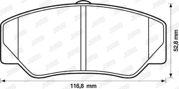 Jurid 571336D - Kit de plaquettes de frein, frein à disque cwaw.fr