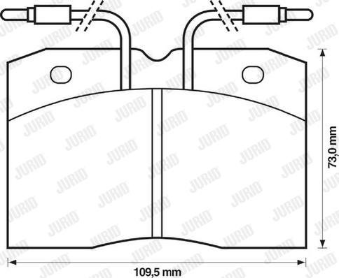 Jurid 571325J - Kit de plaquettes de frein, frein à disque cwaw.fr