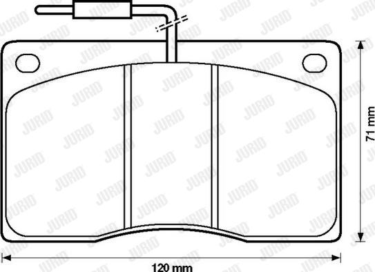 Jurid 571321J - Kit de plaquettes de frein, frein à disque cwaw.fr