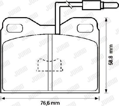 Jurid 571322J - Kit de plaquettes de frein, frein à disque cwaw.fr