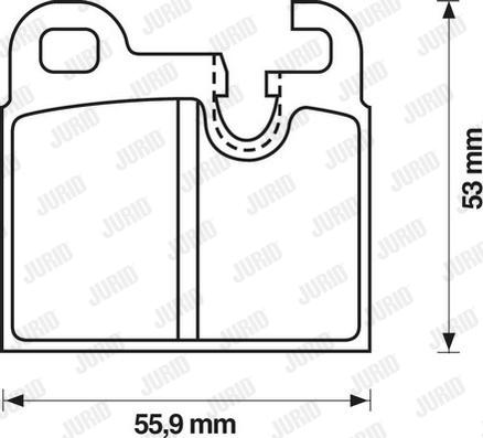 Jurid 571374J - Kit de plaquettes de frein, frein à disque cwaw.fr