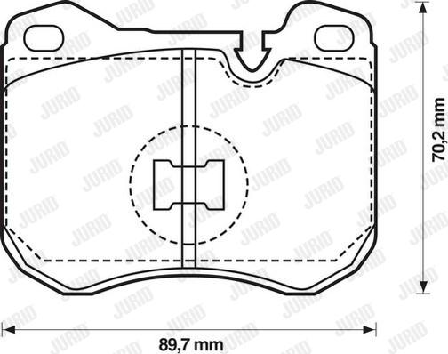 Jurid 571373J - Kit de plaquettes de frein, frein à disque cwaw.fr