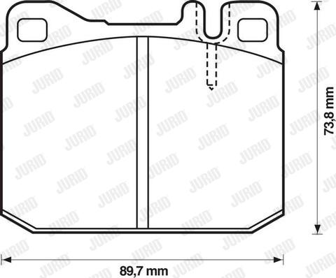 Jurid 571372J - Kit de plaquettes de frein, frein à disque cwaw.fr