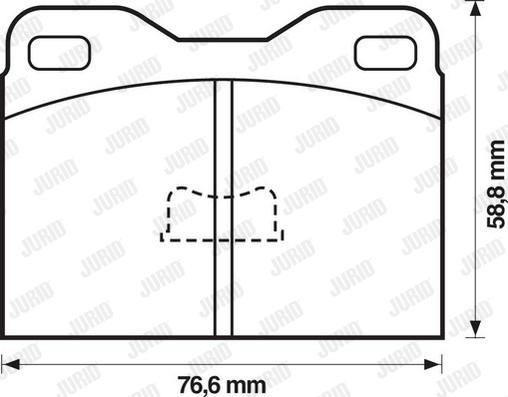 Jurid 571245J - Kit de plaquettes de frein, frein à disque cwaw.fr