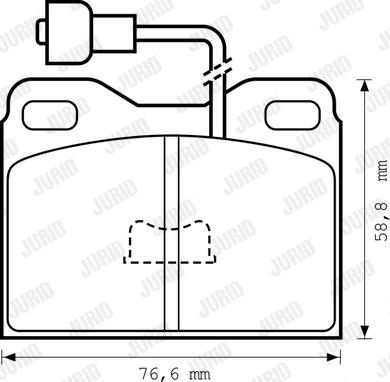 Jurid 571248J - Kit de plaquettes de frein, frein à disque cwaw.fr