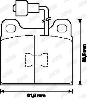 Jurid 571254J - Kit de plaquettes de frein, frein à disque cwaw.fr