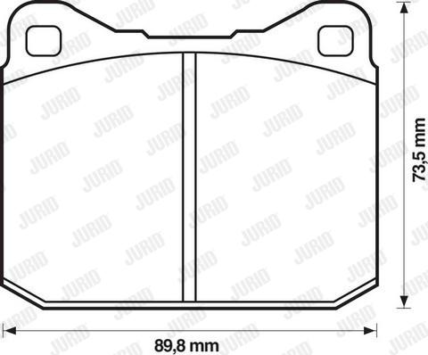 Jurid 571255D - Kit de plaquettes de frein, frein à disque cwaw.fr