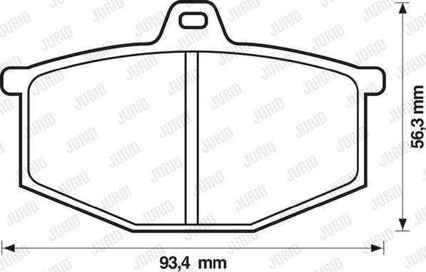 Jurid 571251D - Kit de plaquettes de frein, frein à disque cwaw.fr