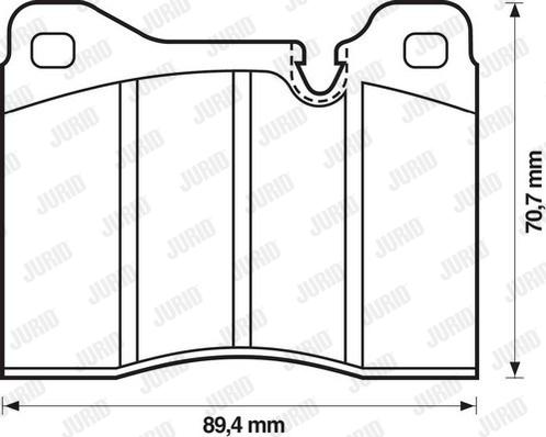 Jurid 571397J - Kit de plaquettes de frein, frein à disque cwaw.fr