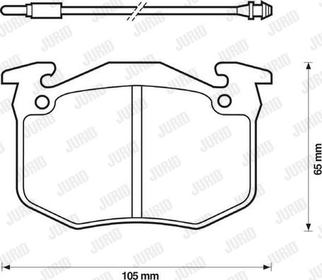 Jurid 571262D - Kit de plaquettes de frein, frein à disque cwaw.fr