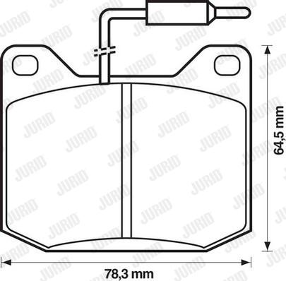 Jurid 571206D - Kit de plaquettes de frein, frein à disque cwaw.fr