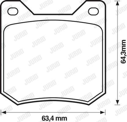 Jurid 571208J - Kit de plaquettes de frein, frein à disque cwaw.fr