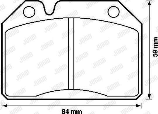 Jurid 571203J - Kit de plaquettes de frein, frein à disque cwaw.fr