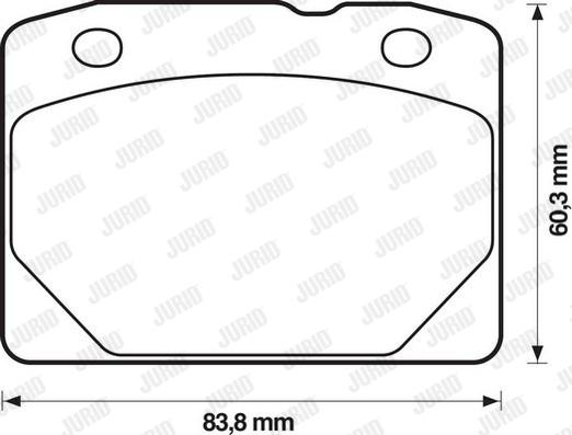 Jurid 571202J - Kit de plaquettes de frein, frein à disque cwaw.fr