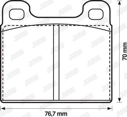 Jurid 571215D - Kit de plaquettes de frein, frein à disque cwaw.fr