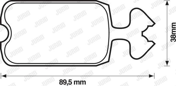 Jurid 571210D - Kit de plaquettes de frein, frein à disque cwaw.fr