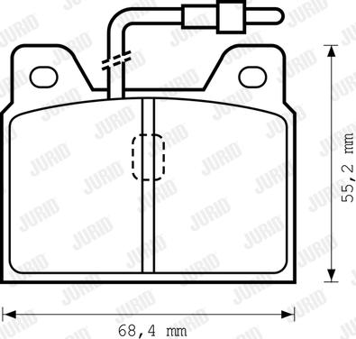 Jurid 571218D - Kit de plaquettes de frein, frein à disque cwaw.fr