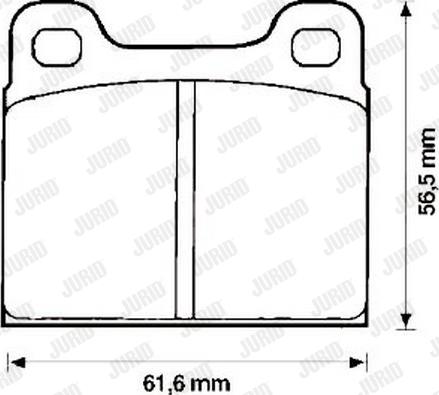 Jurid 571213J - Kit de plaquettes de frein, frein à disque cwaw.fr