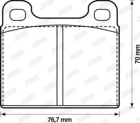 Jurid 571236D - Kit de plaquettes de frein, frein à disque cwaw.fr